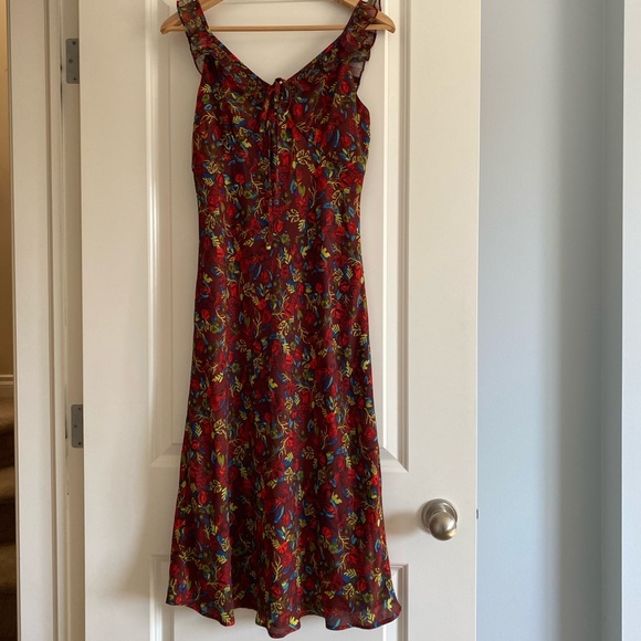 NWT Floral Printed Slip Dress - Picture 5 of 11
